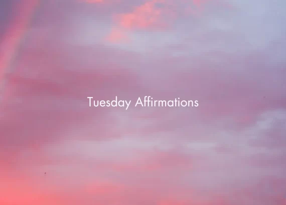 Tuesday affirmations blog cover image