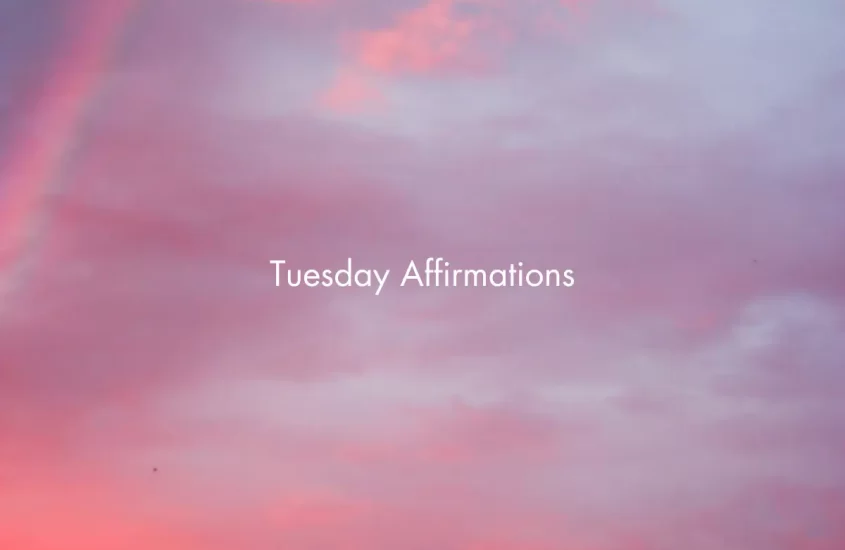 Tuesday affirmations blog cover image