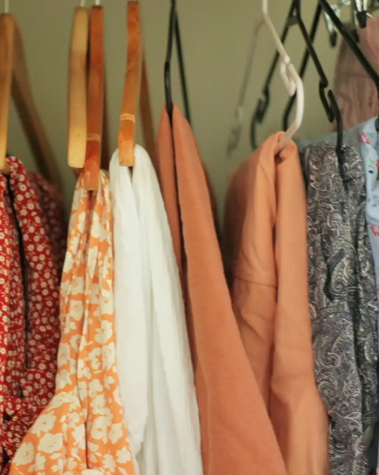 Cleanly hung up scarves